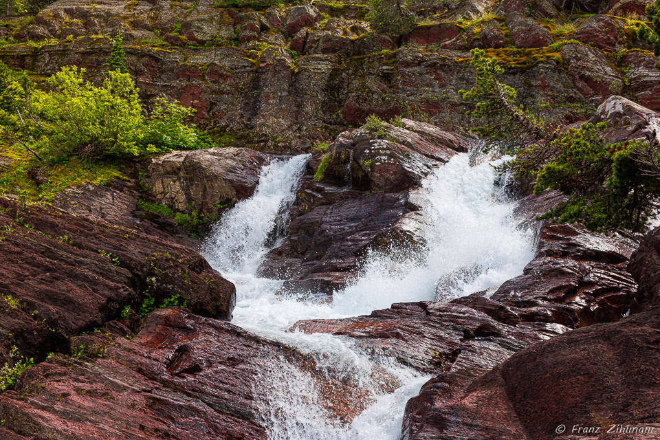 Redrock Falls - Glacier NP