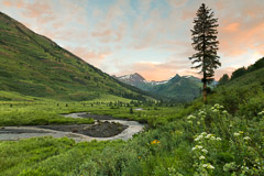 Sunrise with Slate River - Crested Butte, CO