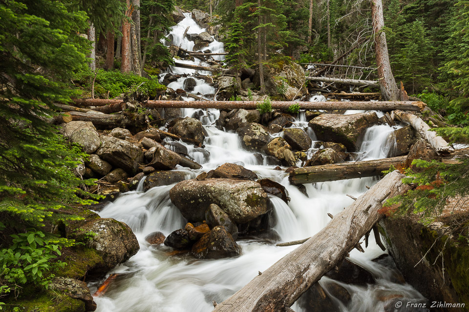 Calypso Cascades at Wild Basin Near Estes Park, CO