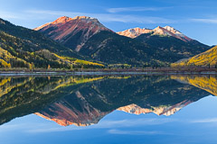 Sunrise at Crystal Lake and Red Mountain – Ouray, CO