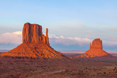 East and West Mitten Buttes - Monument Valley