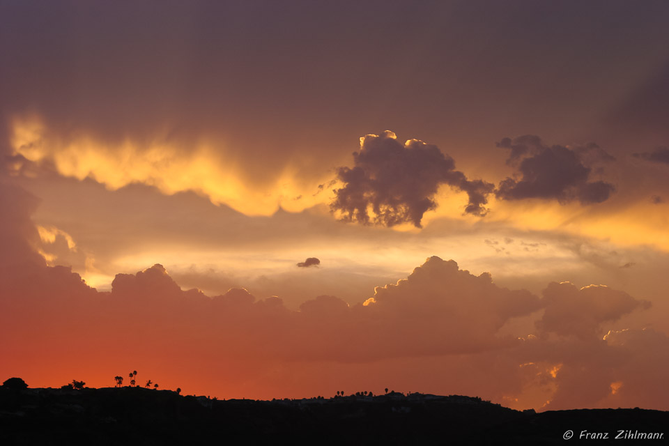 Sunset after rainstorm - Dana Point